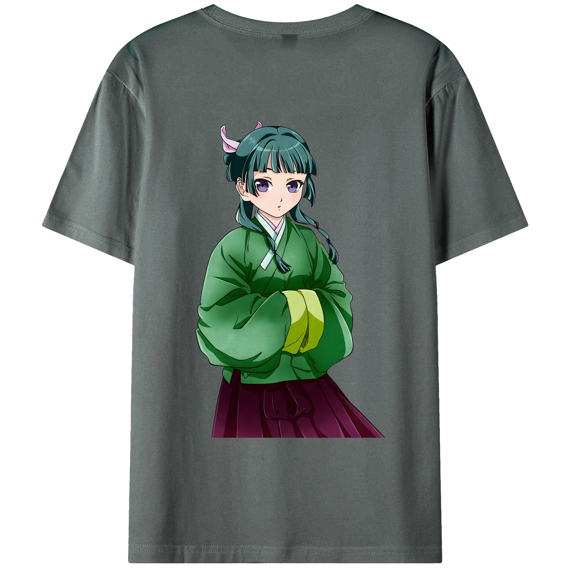（画像用） 薬屋のひとりごと The Apothecary Diaries 綿100％ メンズ半袖Tシャツ（バックプリント） 通気性